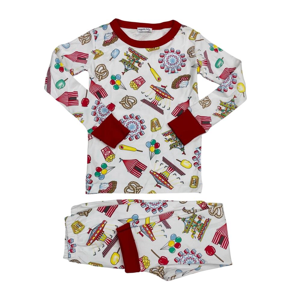 NWT Magnolia Baby Size 12 Fun at the Fair PJs